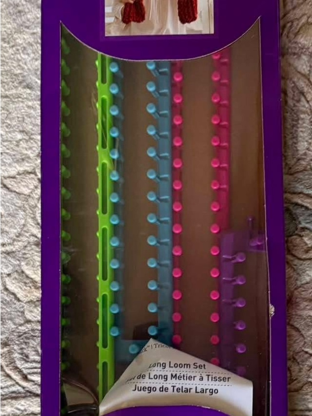 Multicolor Long Loom Set for Knitting and Weaving